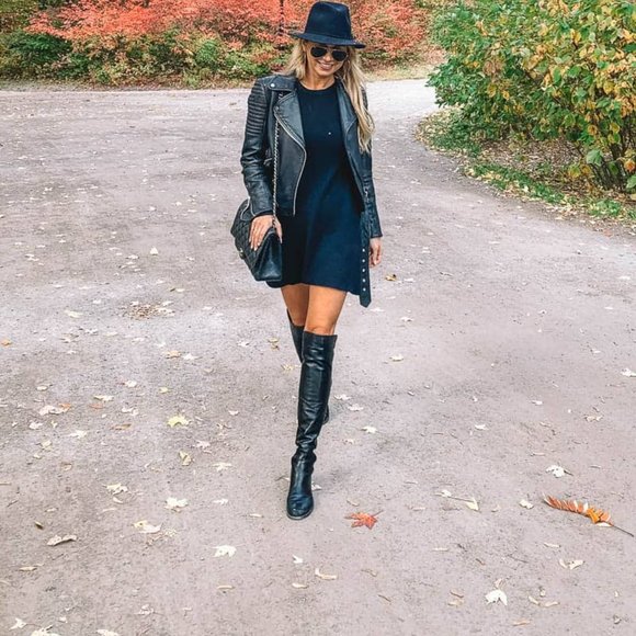 Stuart Weitzman Shoes - Stuart Weitzman HiJack 5050 Leather Boots Over the Knee Black Size 6